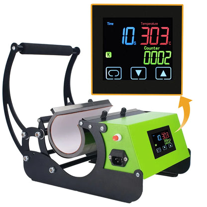 HEATPRESS thermostat with timer and counter function LCD display touch screen Time Alarm PID heat press Temperature controller
