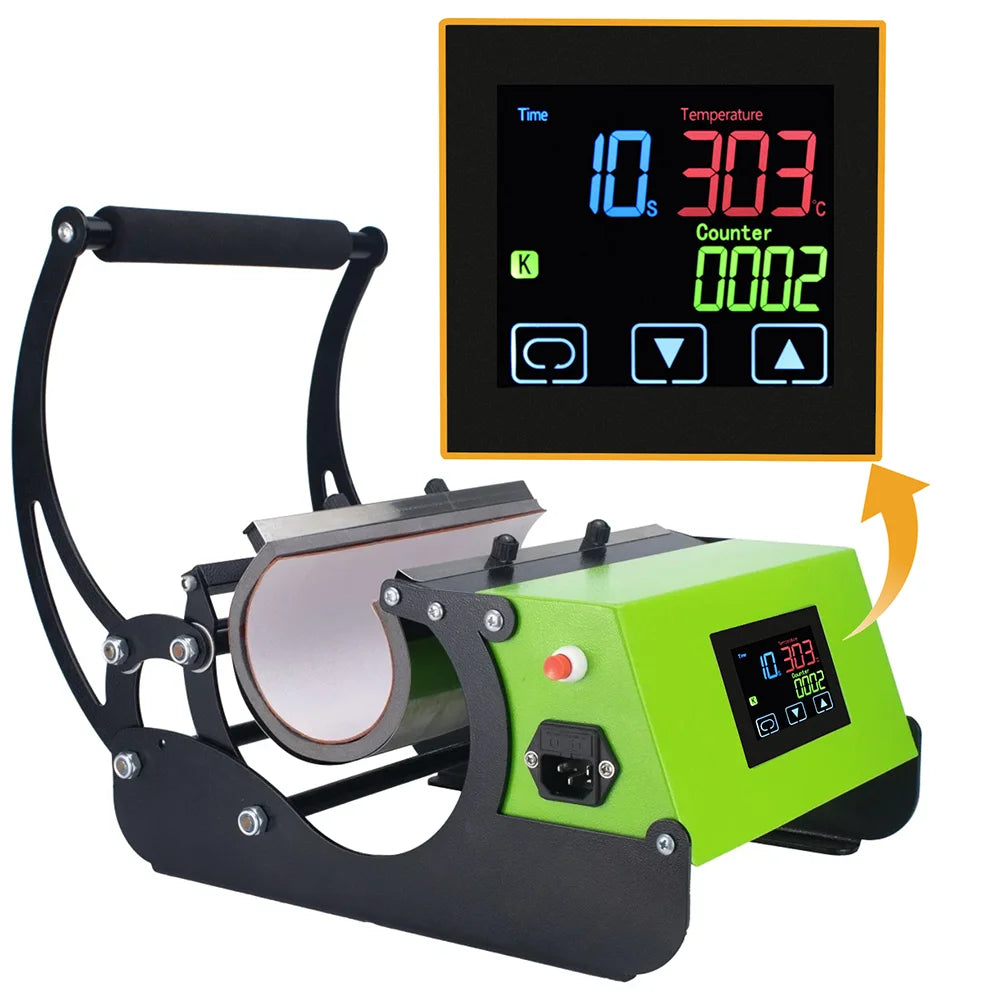 HEATPRESS thermostat with timer and counter function LCD display touch screen Time Alarm PID heat press Temperature controller