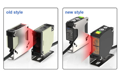 GTRIC E3JK-TR12 Square Photoelectric Sensor Through-beam 24-240V AC/DC Universal Relay Output Diffused Photoelectric Switch