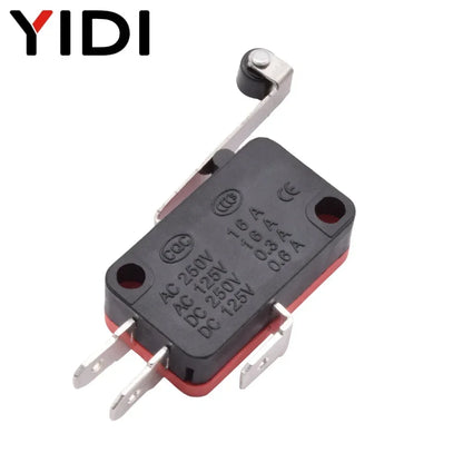 5/10pcs Micro SPDT On Off Momentary Switch Travel Limit Switch 1NO1NC Roller Lever V-15 V-151 V-152 V-153 V-154 V-155 V-156-1C25