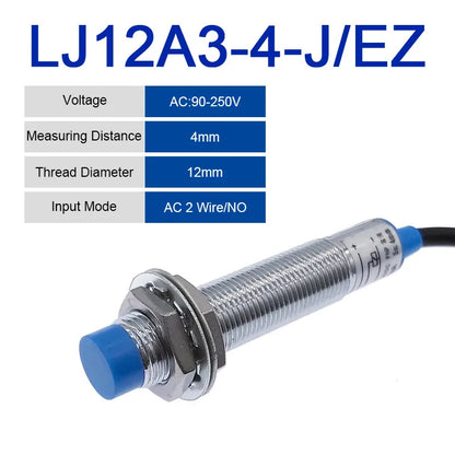 10PCS LJ12A3-4 BX BY AY CY Inductive Proximity Switch NPN LJ12A3-4-Z/AX  PNP Sensor NO NC DC5~36V 4mm Detection Distance