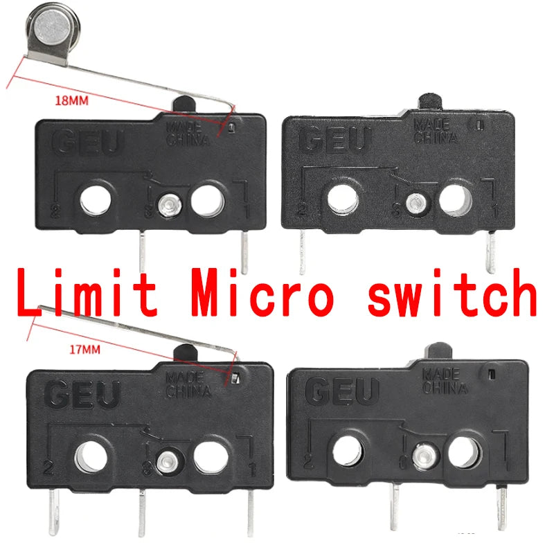 10/50/100PCS Micro Limit Switch with Open/Close Function - Durable Snap Action for Home Appliances and Equipment