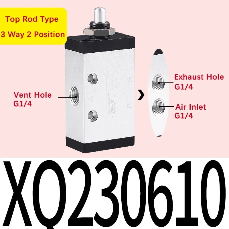 Xinyi type XQ230410 XQ25061 230610 250410 Two Position Three Way Top Stem Valve Pneumatic Mechanical Valve