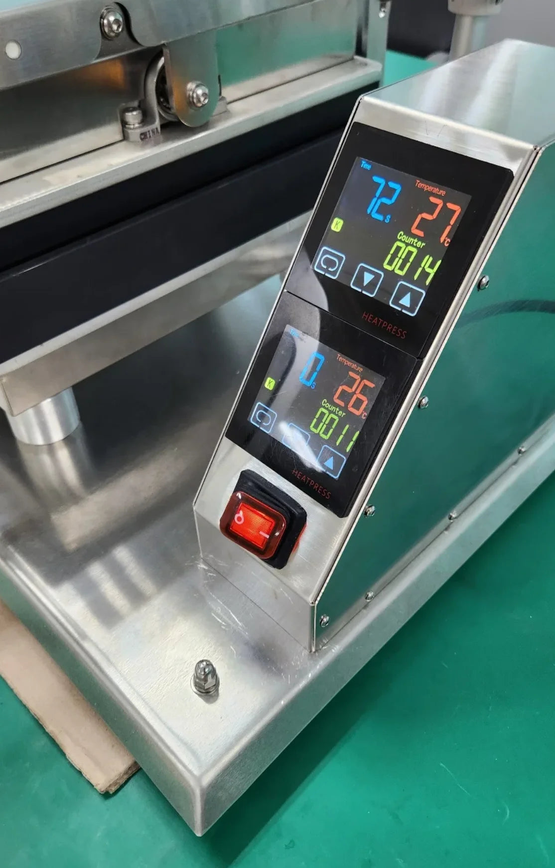 HEATPRESS thermostat with timer and counter function LCD display touch screen Time Alarm PID heat press Temperature controller