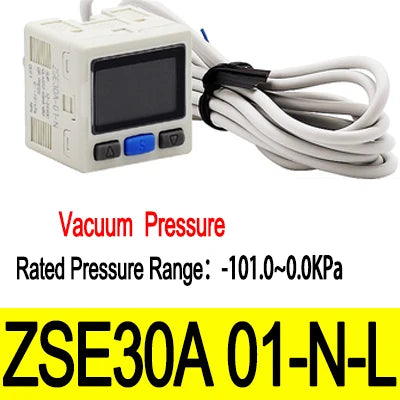 Interruptor de Presión Digital SMC Tipo ZSE30AF / ISE30A, Manómetro Electrónico para Aire