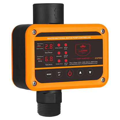 GS Pro Intelligent Pressure Controller for Water Pump 0-10bar 2.2KW SUPPLY G1 Thread Easy Operation Pump Switch for Building Pip