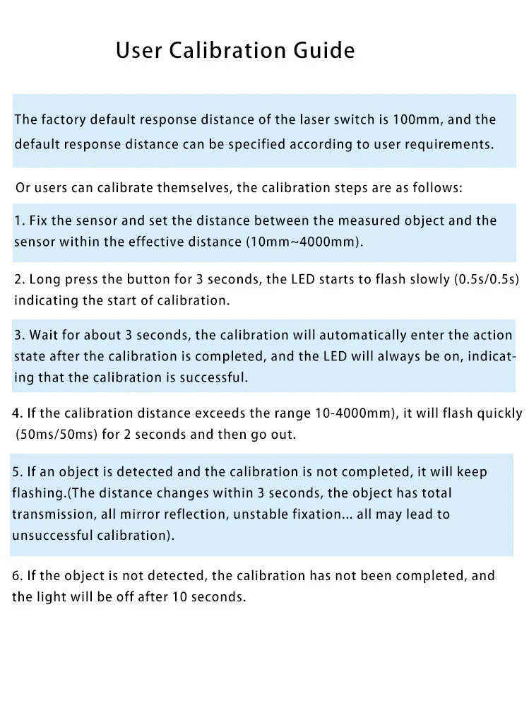XKC-KL200 Laser Ranging Distance Sensor Human Proximity Diffuse Reflection Photoelectric Motion Sensor