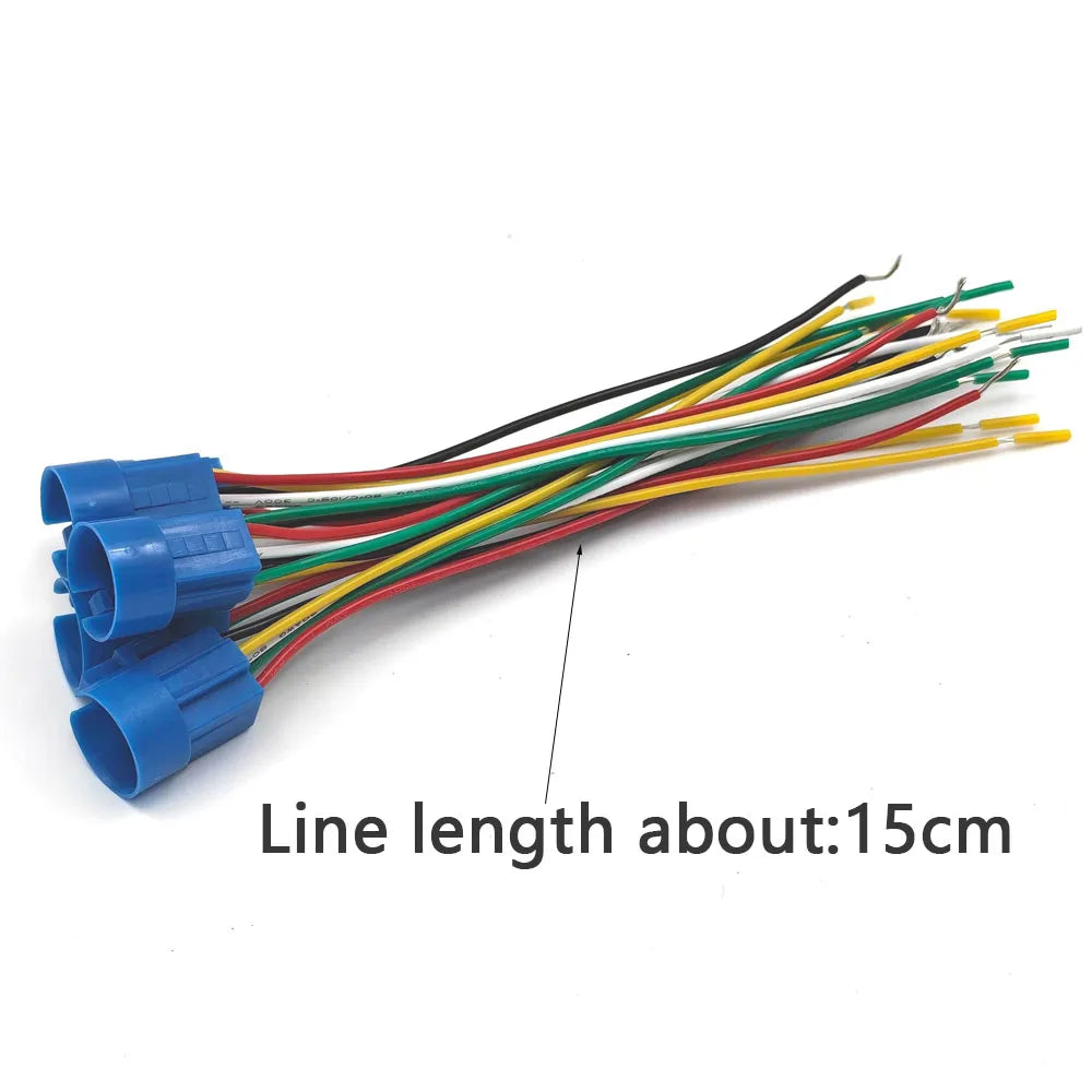 10pcs Momentary Switch 12v Metal Push Button Latching 16mm 19mm 22mm Red Blue LED Light Start Stop PC Power 3v 5v 6v 24v 220v