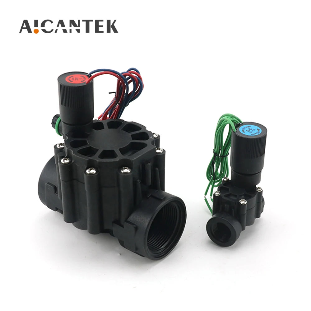 DN15 DN20 DN25 1/2" 3/4" 1" Normally Closed Solenoid Valve AC220V DC12V  Nylon Valve For Farm Garden Landscape Irrigation