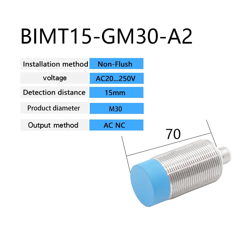 BXUAN M30 Inductive Proximity Switch Sensor Non-Flush DC 10-30V AC90-250V NPN PNP NO NC output