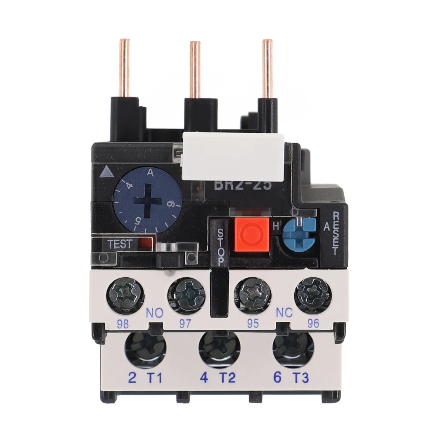 Thermal Overload Motor Relay 3 Phase AC 50Hz/60Hz FR NR2-25 IP20 Plug-in With Indicator Light For CJX2 Series Contactors