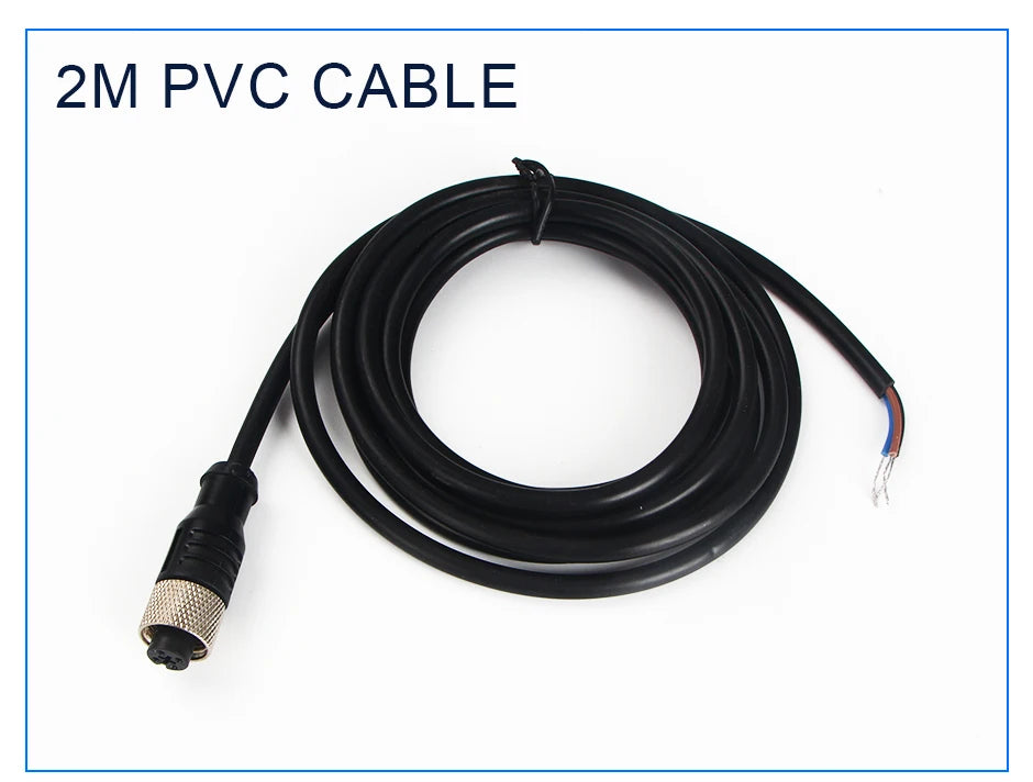 GTRIC M18 Connector Inductive Proximity Sensor NPN PNP M12 4Pins Plug-in Series Flush Distance 5mm 8mm 10-30V DC Metal Switch