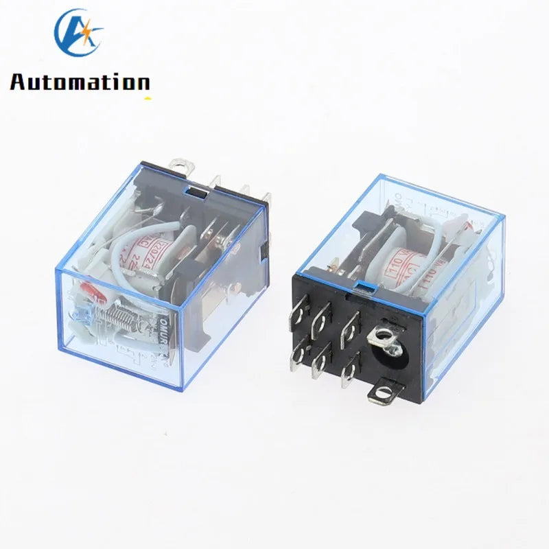 10Pcs LY2NJ HH62P HHC68A-2Z Electronic Micro Mini Electromagnetic Relay 10A 8PIN Coil DPDT AC/DC12v 24v 36v 48v 110v 220v 380v