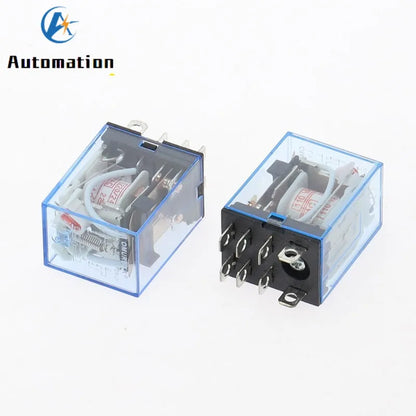 10Pcs LY2NJ HH62P HHC68A-2Z Electronic Micro Mini Electromagnetic Relay 10A 8PIN Coil DPDT AC/DC12v 24v 36v 48v 110v 220v 380v