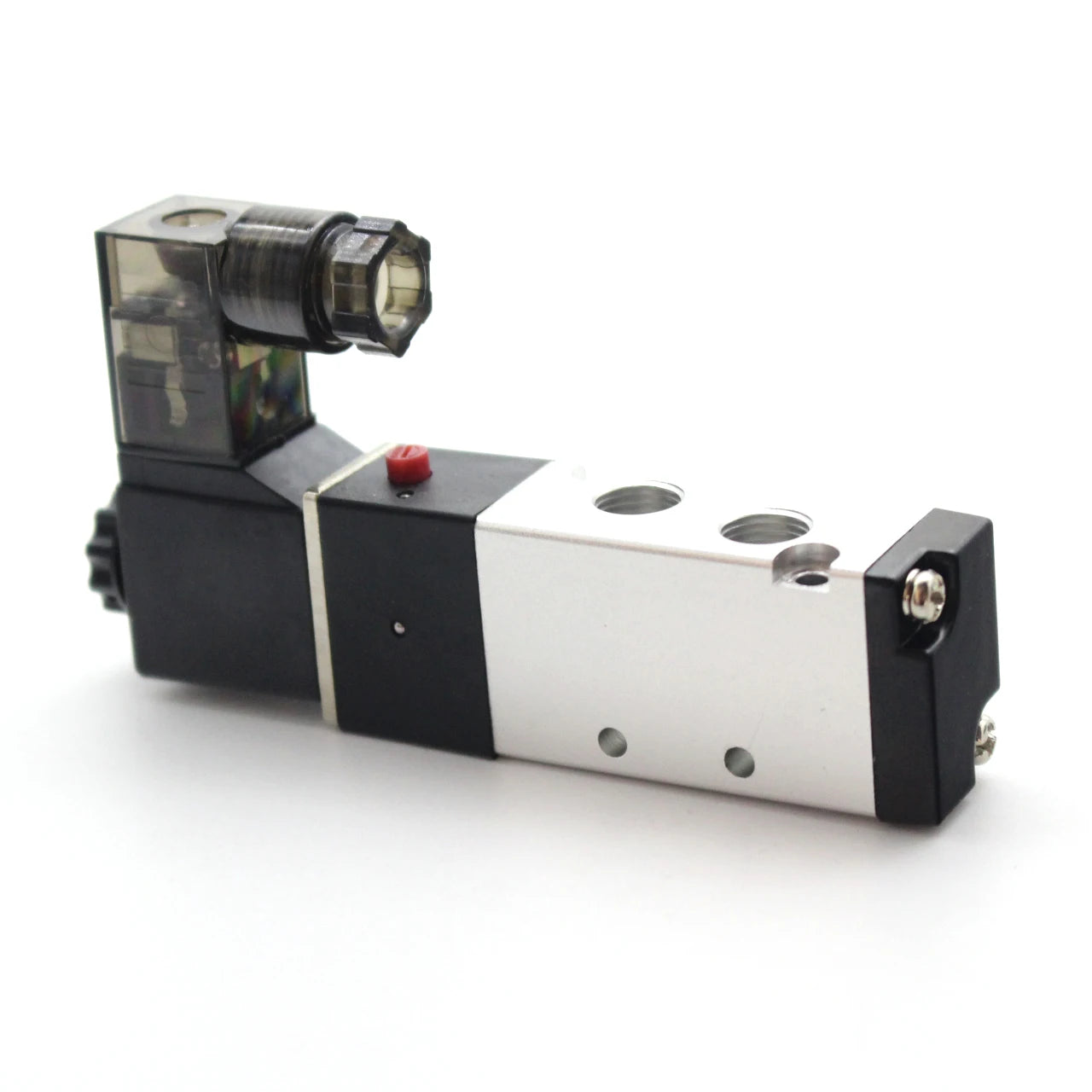 12/24V DC 110/220V AC Multi Option 4V210-08 Pneumatic Solenoid Valve Block With Muffler Fitting Base Manifold 2/3/4/6 Way