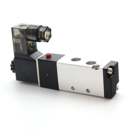 12/24V DC 110/220V AC Multi Option 4V210-08 Pneumatic Solenoid Valve Block With Muffler Fitting Base Manifold 2/3/4/6 Way