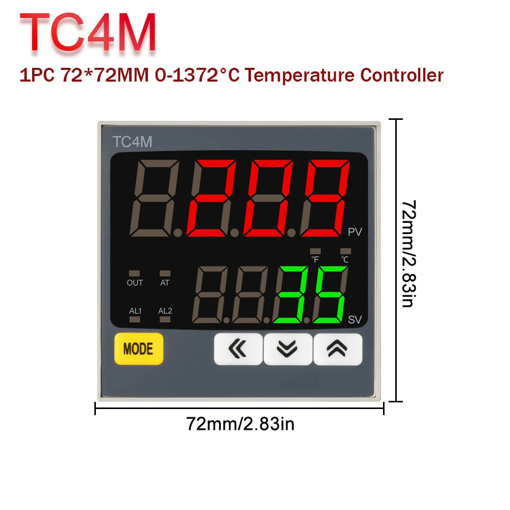 New Intelligen Digital PID Thermostat SSR Relay Voltage Output Universal Input Heating Cool ing Temperature Controller Regulator