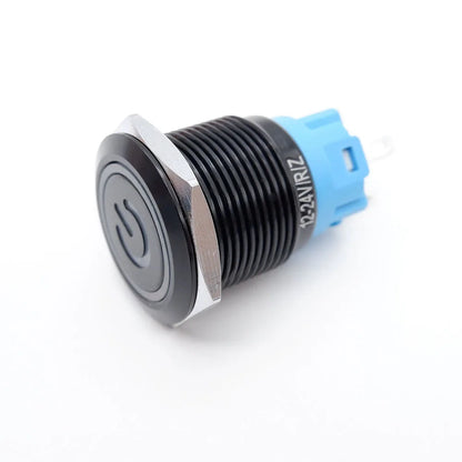 5pcs 16mm 19mm 22mm Metal Push Button Switch Momentary Latching Led Light Flat Head Red Blue Green Yellow White 5V 12V 24V 220V