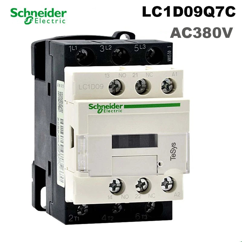 Schneider-Industrial Electrical Control Equipment, AC Contactors, LC1D Series, BC7, F7C, M7C, Q7C, 24V, 110V, 220V, 380V