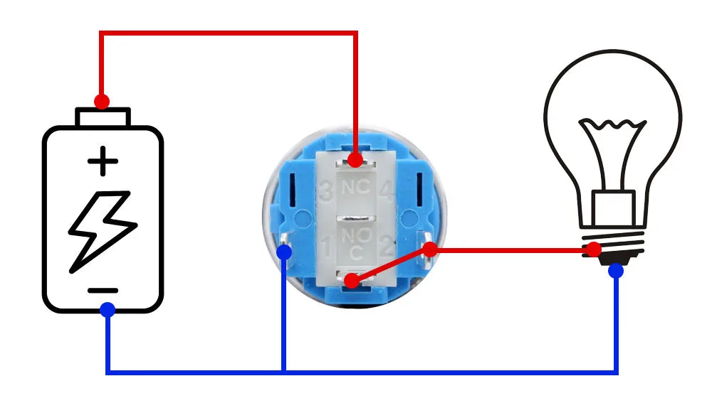 20pcs Metal Push Switch LED Light 16mm 19mm 22mm Momentary Latching With Socket Waterproof Button Car Start Switch 5V 12V 220V