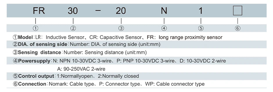 GTRIC M30 Long Distance Proximity Sensors 12-24V DC NPN PNP Sensing Range 20mm 25mm 40mm Industrial Non-contact Inductive Switch