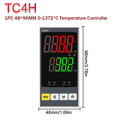New Intelligen Digital PID Thermostat SSR Relay Voltage Output Universal Input Heating Cool ing Temperature Controller Regulator