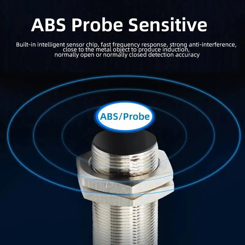 LJ20A3-5 Inductive Proximity Switch Sensor M20 NPN PNP 5mm Two-wire Normally Closed NO NC DC6-36V