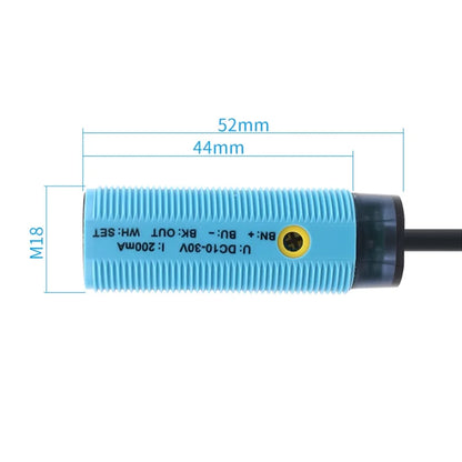 Long Range Sensing Range 1M Photoelectric proximity switch sensor 10-30V DC NPN PNP NO IP67 waterproofNC
