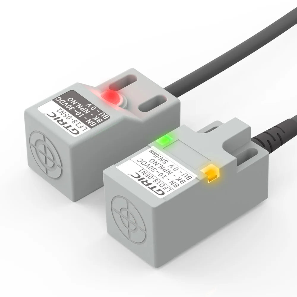 GTRIC SN04 Series Square Inductive Proximity Sensor Switch Premium Type Sensing Distance 5mm IP67 10-30VDC 3-wire NPN PNP