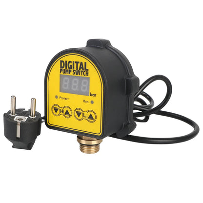 For Water Pump On/OFF 220V Digital Automatic Air Pump Pressure Controller Switch 0-10 Bar 1/2'' interface Water Oil Compressor