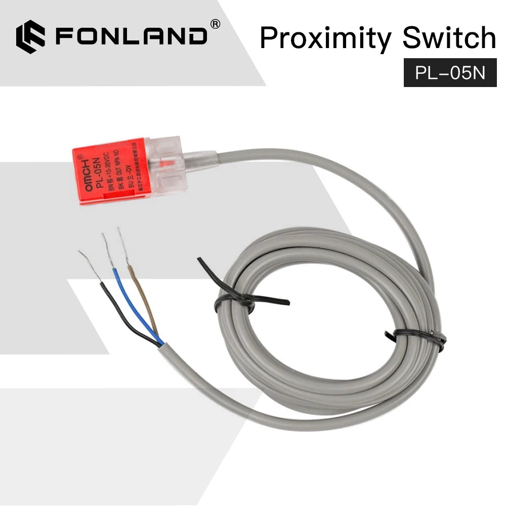 Fonland Inductive Proximity Sensor Switches PL-05N 5mm NPN Out DC10-30V Normal Open ON/OFF Switch