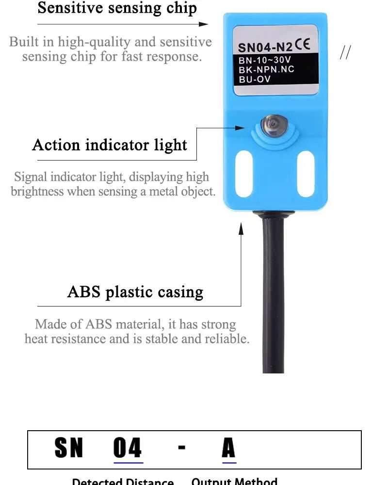SN04-N-A-P Proximity Switch Sensor Three-wireDC AC NPN PNP Normally Open Light LJ4/5/6-A3 Square Metal Induction Sensor TL-Q5MB1