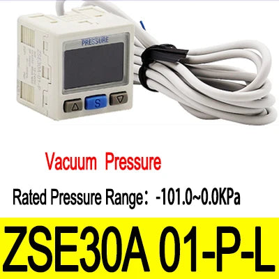 Interruptor de Presión Digital SMC Tipo ZSE30AF / ISE30A, Manómetro Electrónico para Aire