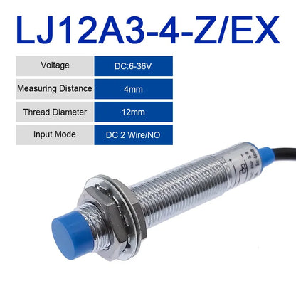 10PCS Inductive Proximity Switch LJ12A3-4 BX BY AX AY LJ12A3-4-J/EZ NPN Z/CY  PNP Sensor NO NC DC6~36V 4mm Detection Distance