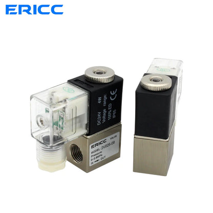 2V025-08 Normally Open 12V 24V 220V 1/4" BSP 2 Way 2 Position Air Solenoid Valve 2V025-08 Pneumatic Control Valve