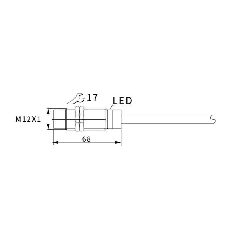 M12 Proximity switch sensor analog output NPN PNP Inductive proximity sensor 24V