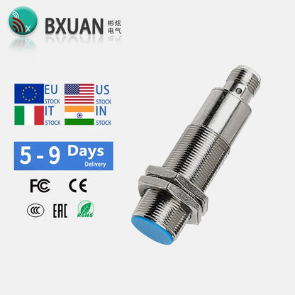 BXUAN M18 Inductive Proximity Switch Sensor Flush DC 10-30V AC90-250V NPN PNP NO NC output