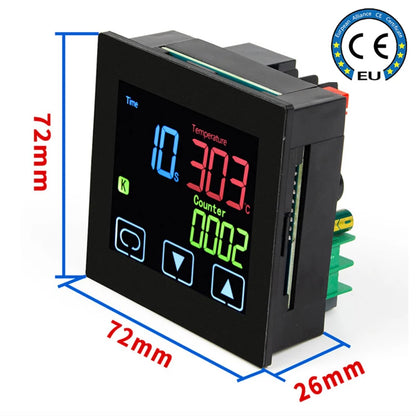 Controlador de Temperatura PID para Termofijado (Heat Press), Temporizador y Contador, Pantalla Táctil LCD