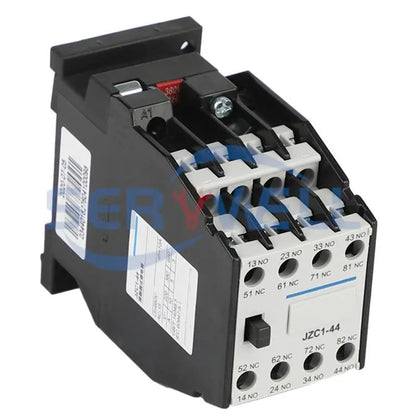 1Pc JZC1-44 AC Contactor Type Intermediate Relay 220V 10A Coil 3Phase 3P 4NO+4NC 35mm DIN Rail AC24V/36V/110V/220V/380V