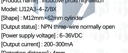 1PCS~10PCS TERFACT ROBOT  LJ12A3-4-Z BX LJ12A3-4-Z/BY New Inductive Proximity Sensor Detection Switch NPN DC 6-36V for Arduino
