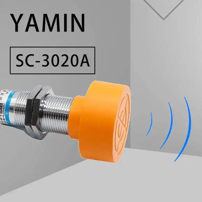 Inductive Proximity Switch Sensor Waterproof SC-3020A Three Wire NPN Normally Open 24V DC M40 20mm