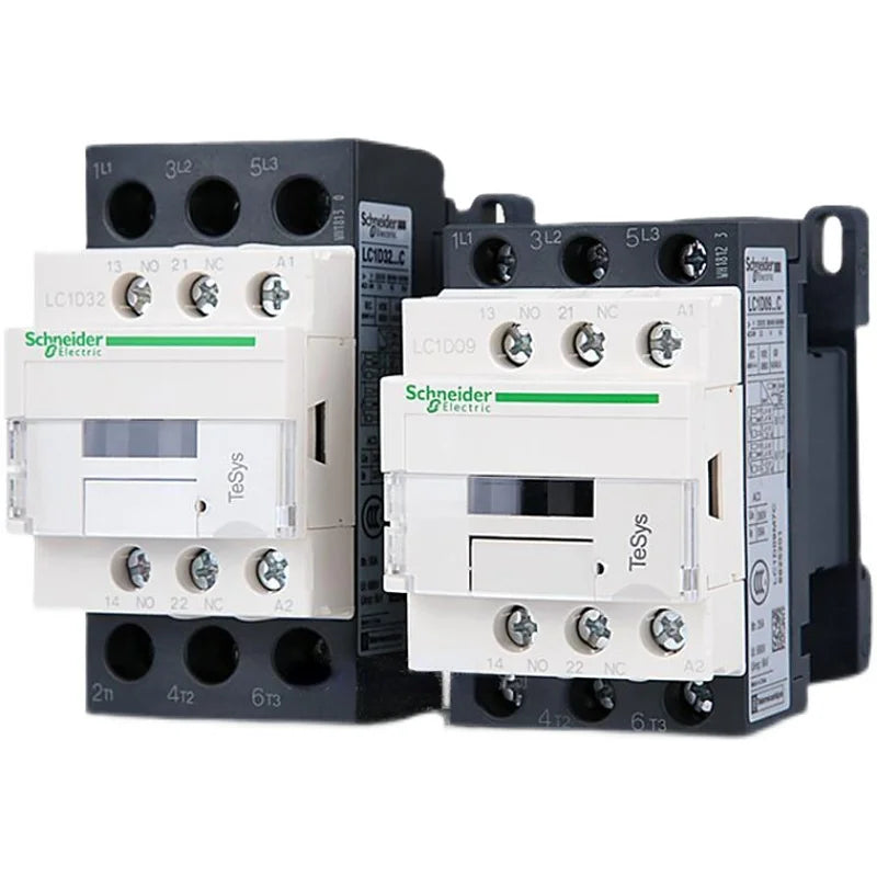 Schneider-Industrial Electrical Control Equipment, AC Contactors, LC1D Series, BC7, F7C, M7C, Q7C, 24V, 110V, 220V, 380V