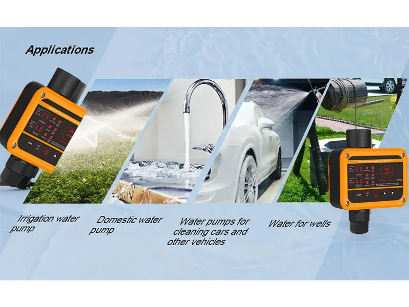 GS Pro Intelligent Pressure Controller for Water Pump 0-10bar 2.2KW SUPPLY G1 Thread Easy Operation Pump Switch for Building Pip