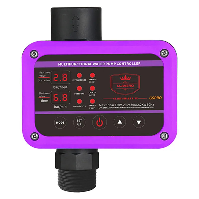 Controlador de Presión Inteligente GS Pro para Bomba de Agua, 0-10 bar, 2.2 kW, Rosca G1