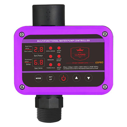 GS Pro Intelligent Pressure Controller for Water Pump 0-10bar 2.2KW SUPPLY G1 Thread Easy Operation Pump Switch for Building Pip