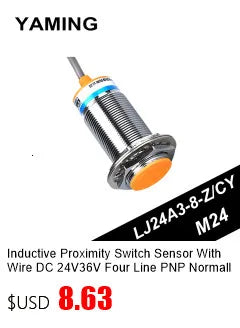 Inductive Metal Proximity Switch M30 Sensor DC Three Line PNP/NPN Normally Open LJ30A3-10-Z/BY Detecting Distance 10mm