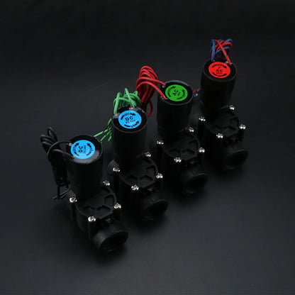 DN15 DN20 DN25 1/2" 3/4" 1" Normally Closed Solenoid Valve AC220V DC12V  Nylon Valve For Farm Garden Landscape Irrigation
