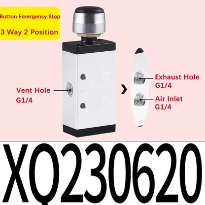Xinyi type XQ230410 XQ25061 230610 250410 Two Position Three Way Top Stem Valve Pneumatic Mechanical Valve