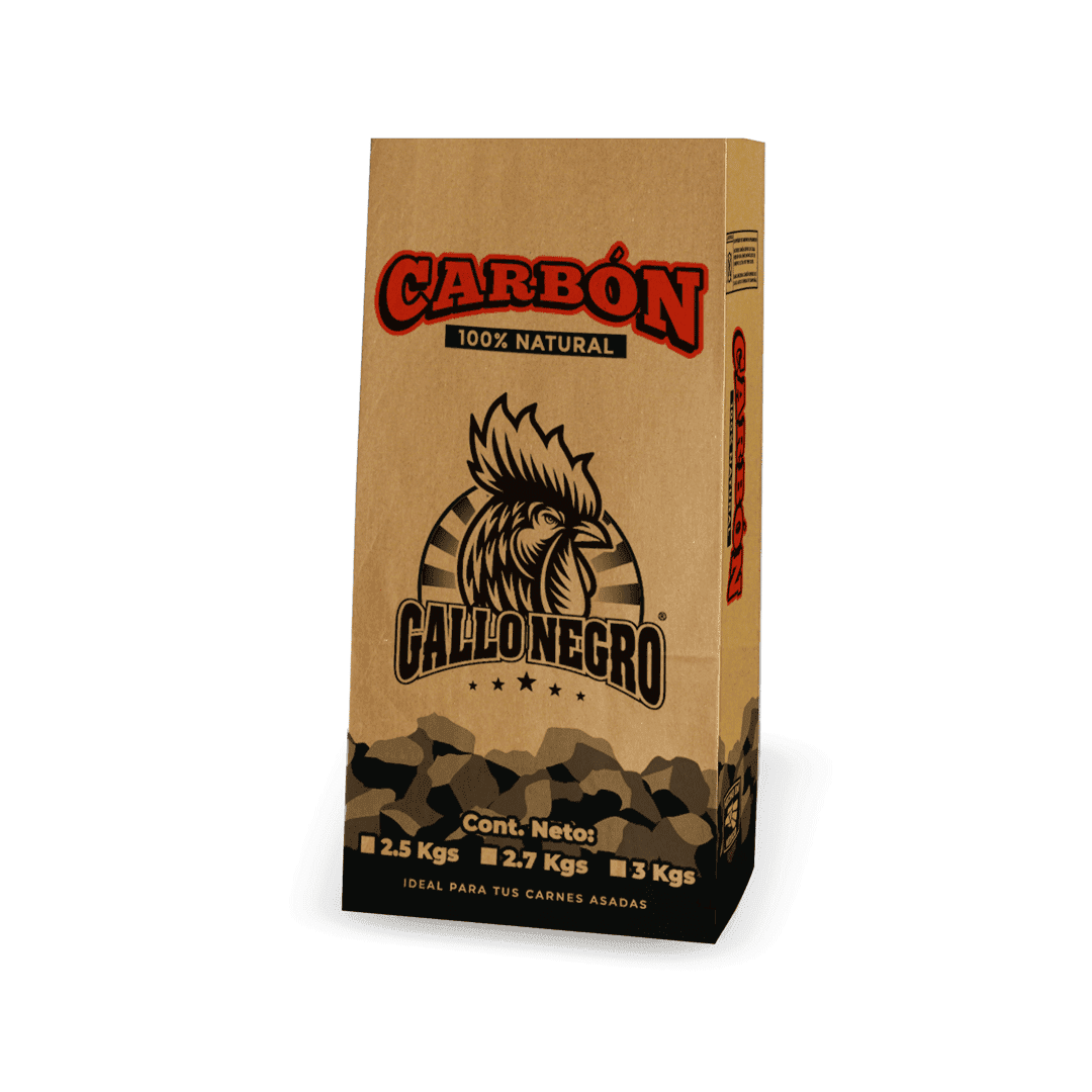 Bolsa para carbón Gallo Negro 3kg 500 piezas