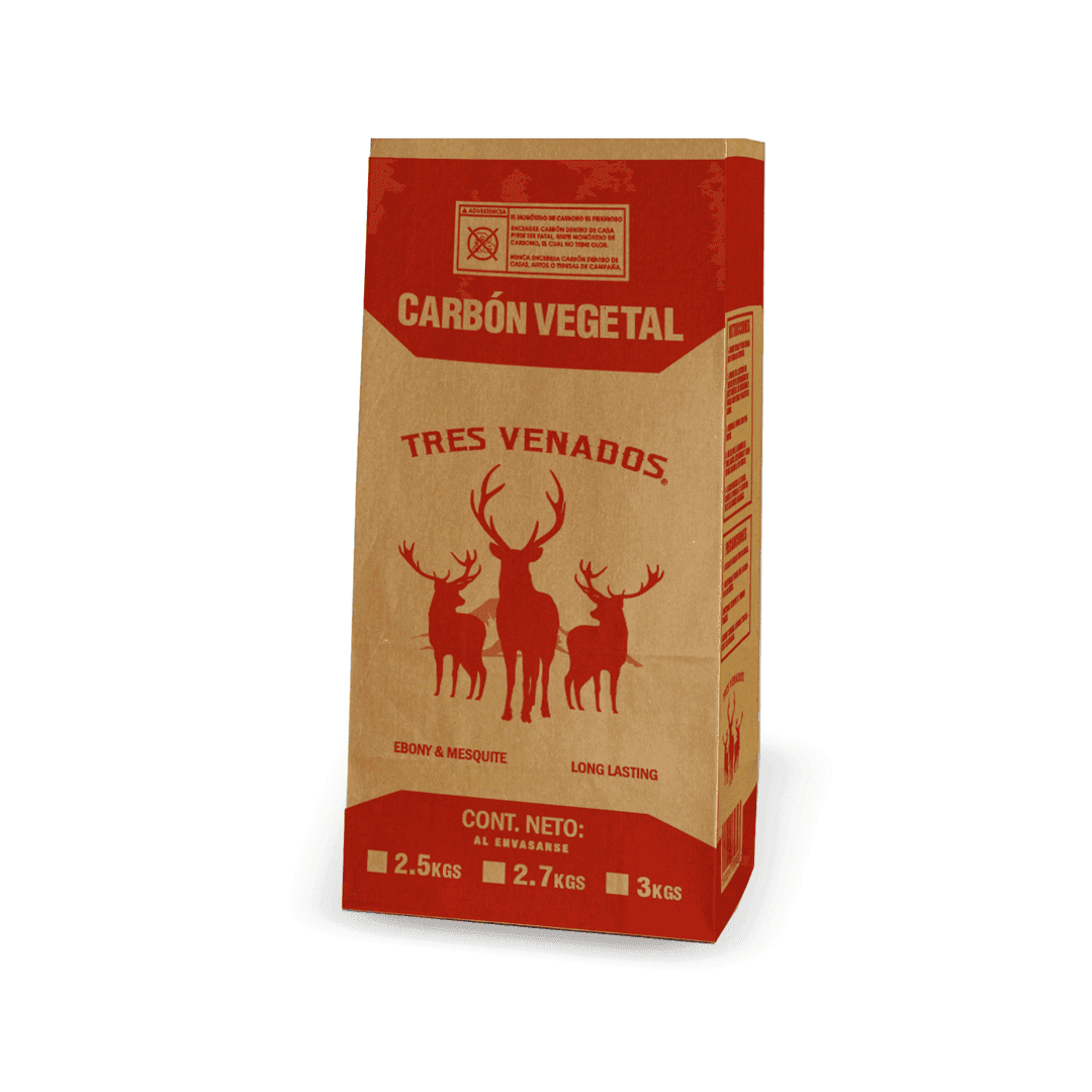 Bolsa para carbón Tres Venados 5.5kg doble capa